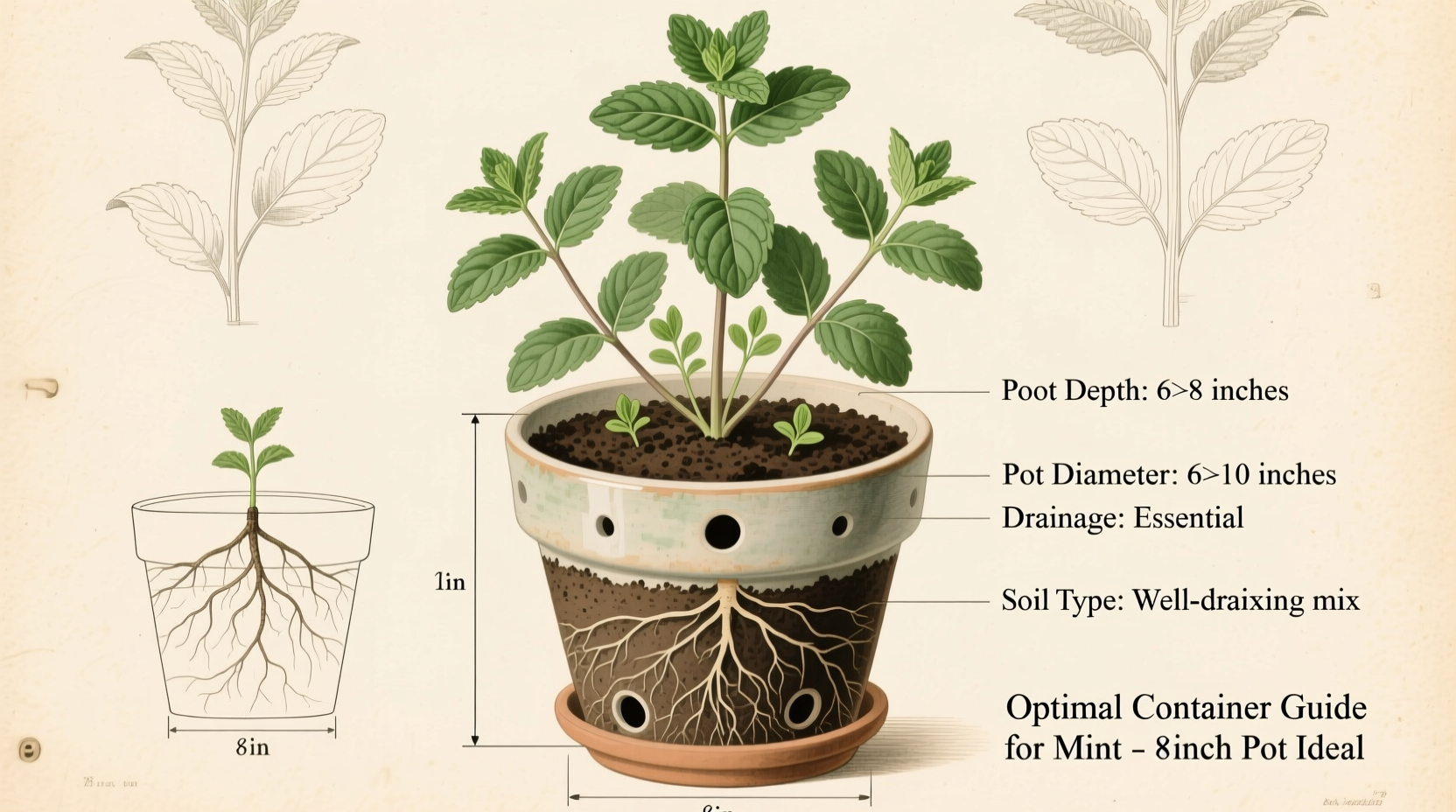 Best Pot Size for Mint: The 12-Inch Rule | TheHomeSprouts