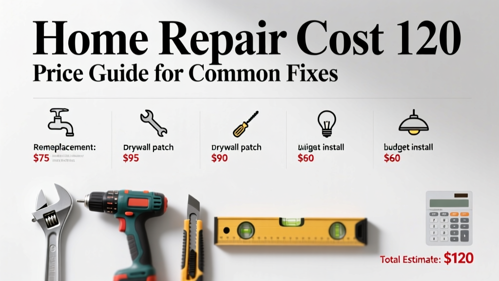 Home Repair Cost 120: Price Guide for Common Fixes