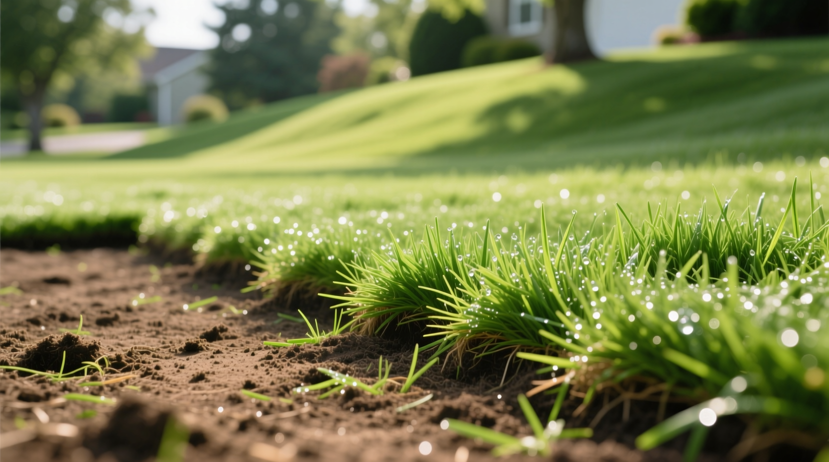 seed or sod to fix bare spots in lawn