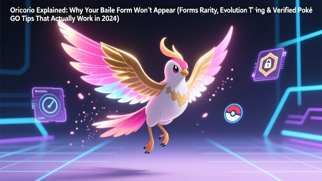 Oricorio Explained: Why Your Baile Form Won’t Appear (Forms Rarity, Evolution Timing & Verified PokéGO Tips That Actually Work in 2024)