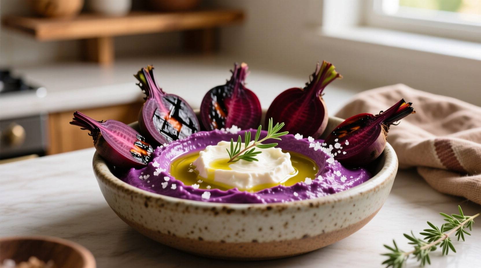 make this 3 ingredient dip with charred beets