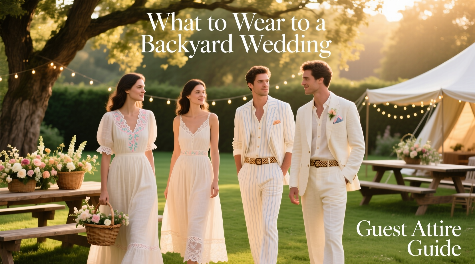 what to wear to a backyard wedding