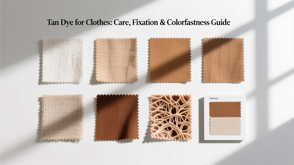 Tan Dye for Clothes: Care, Fixation & Colorfastness Guide