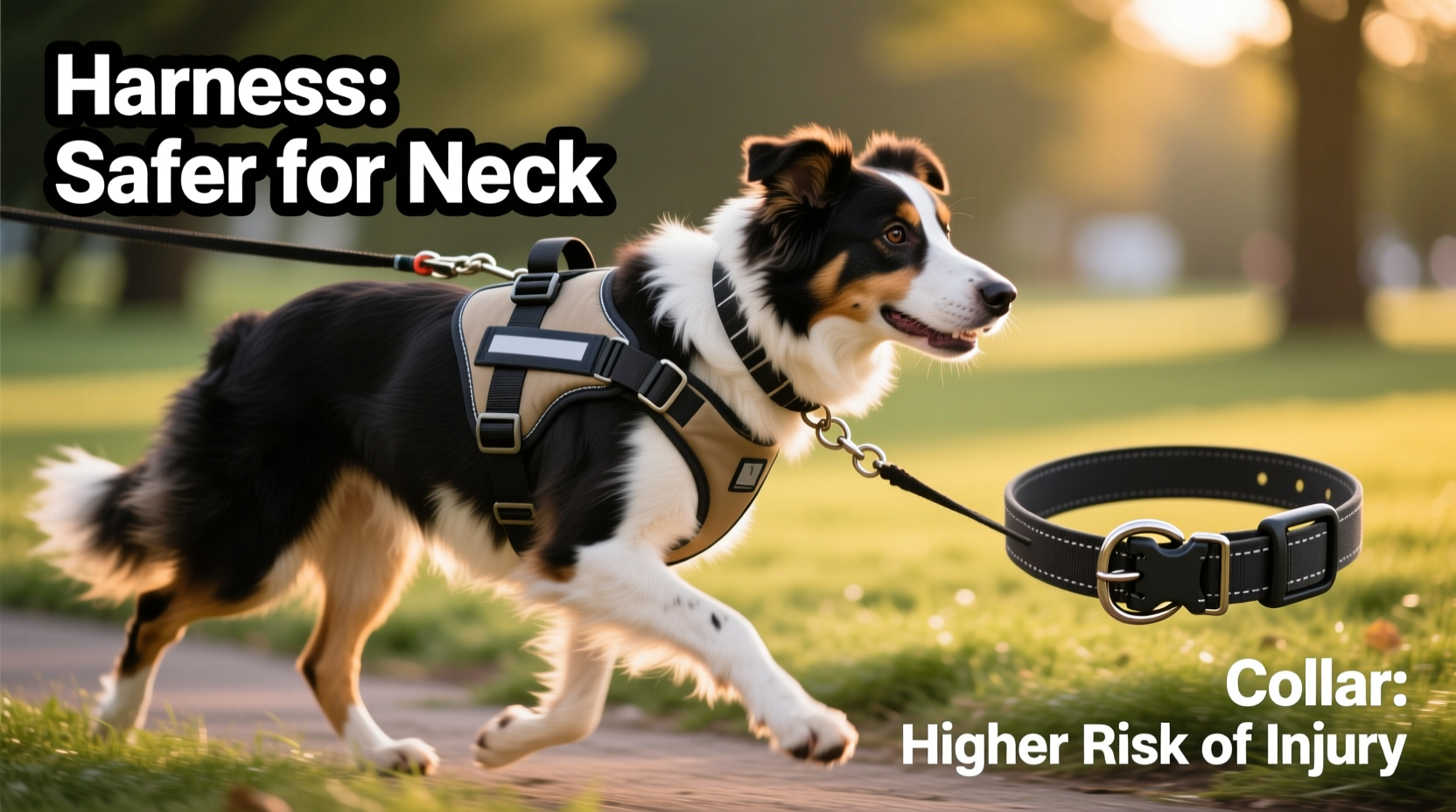harness vs collar for dogs that pull which is safer for their neck