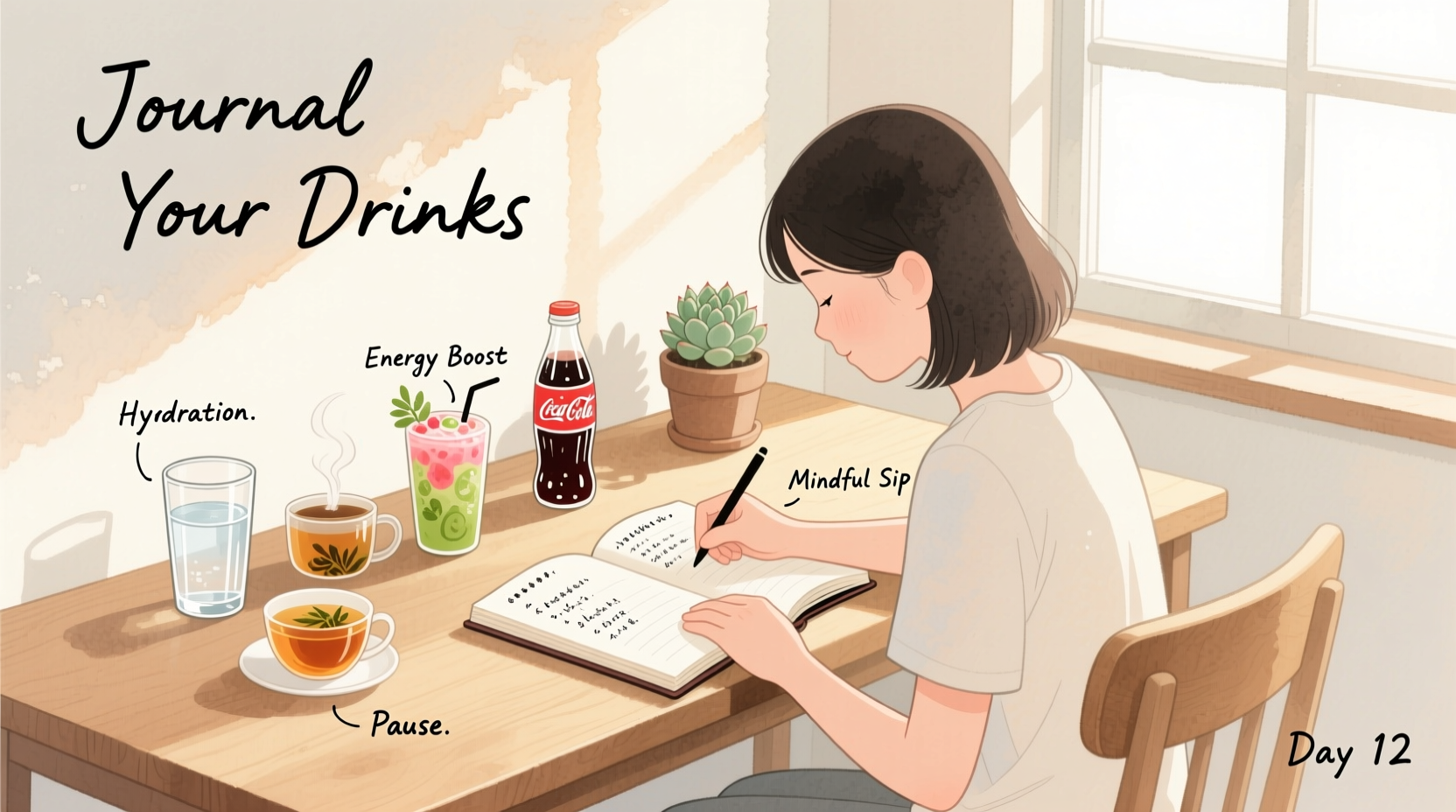 can journaling your drinks help reduce mindless consumption