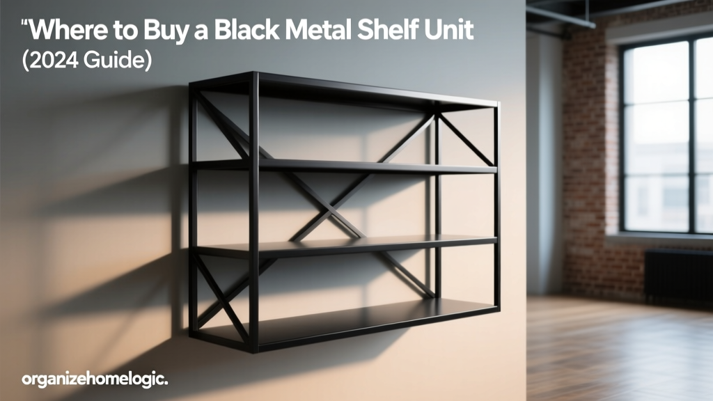 Where to Buy a Black Metal Shelf Unit (2024 Guide)