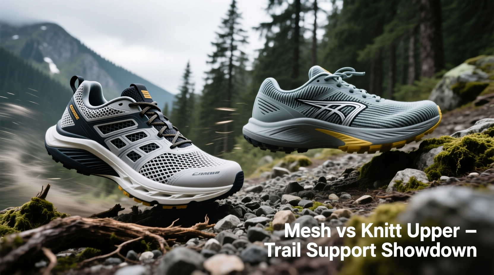 mesh running shoes vs knit upper which offers better support on trails
