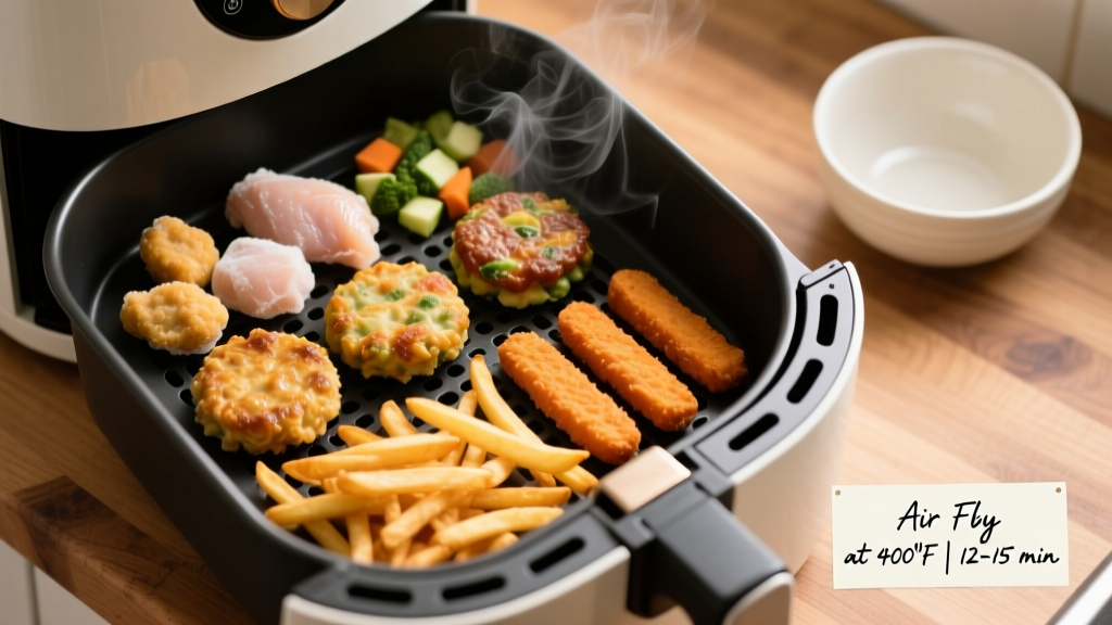 Printable Air Fryer Frozen Food Cooking Chart