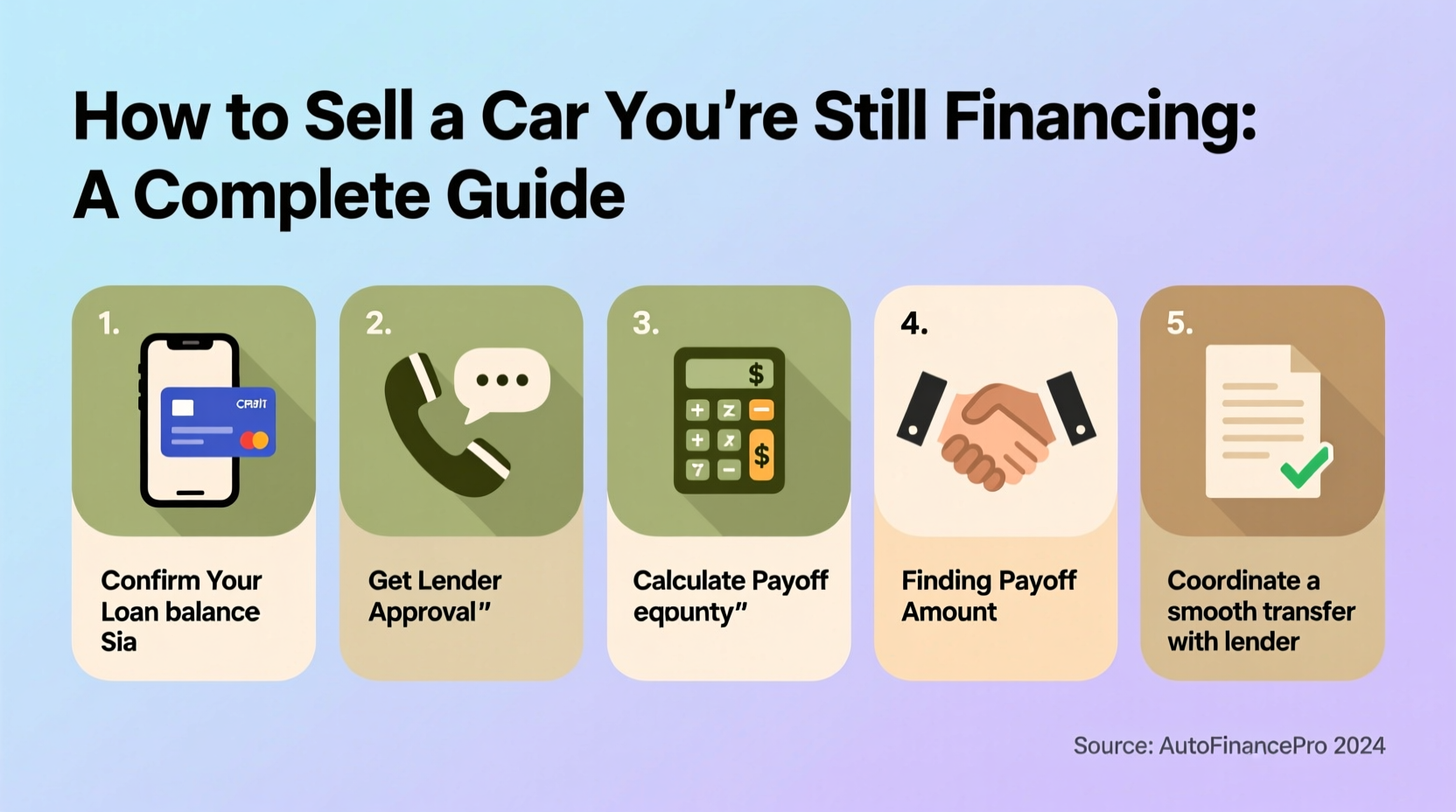 how to sell a car you are still financing