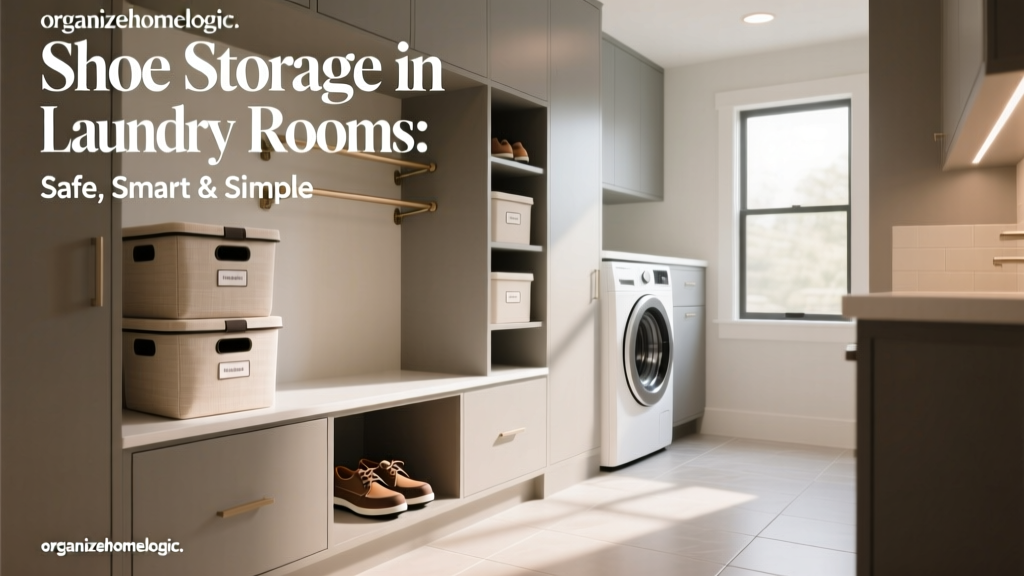 Shoe Storage in Laundry Rooms: Safe, Smart & Simple