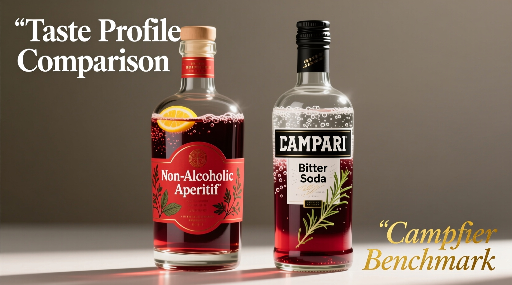 non alcoholic aperitif vs bitter soda how closely do they mimic Campari’s bitterness and body