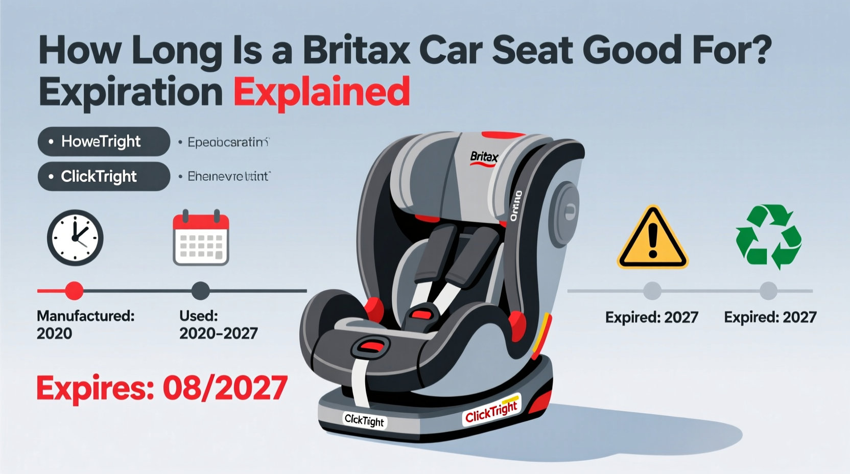 how long britax car seat good for