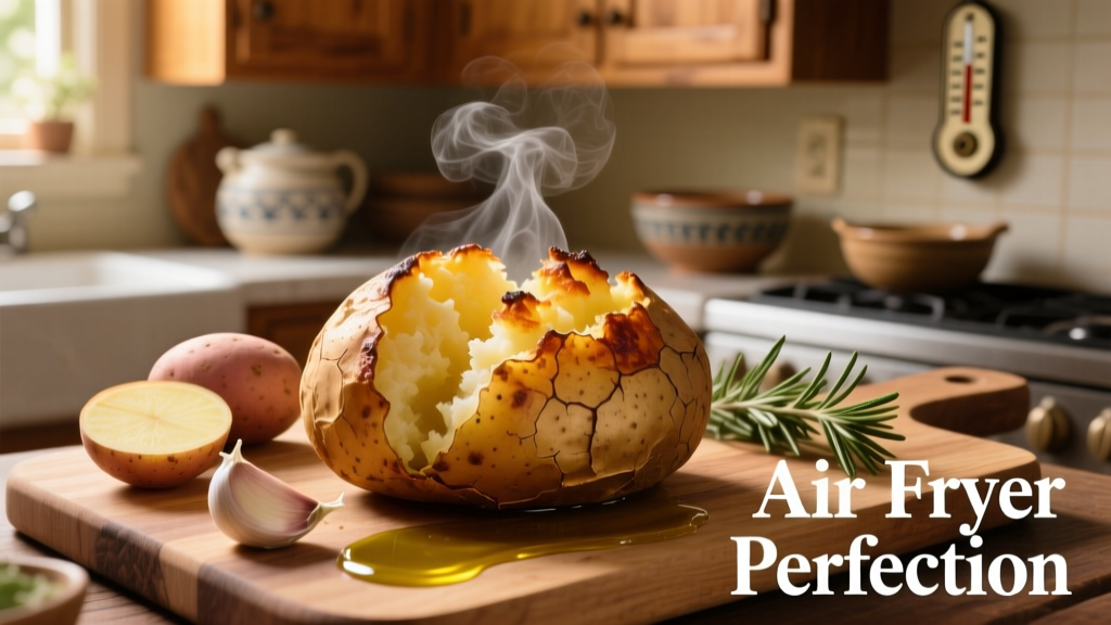 Air Fryer Baked Potatoes: Crispy Skin, Fluffy Interior