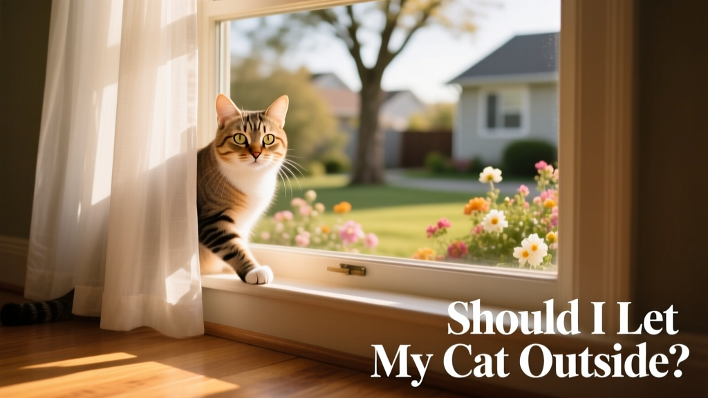 A curious indoor cat peering out a sunlit window
