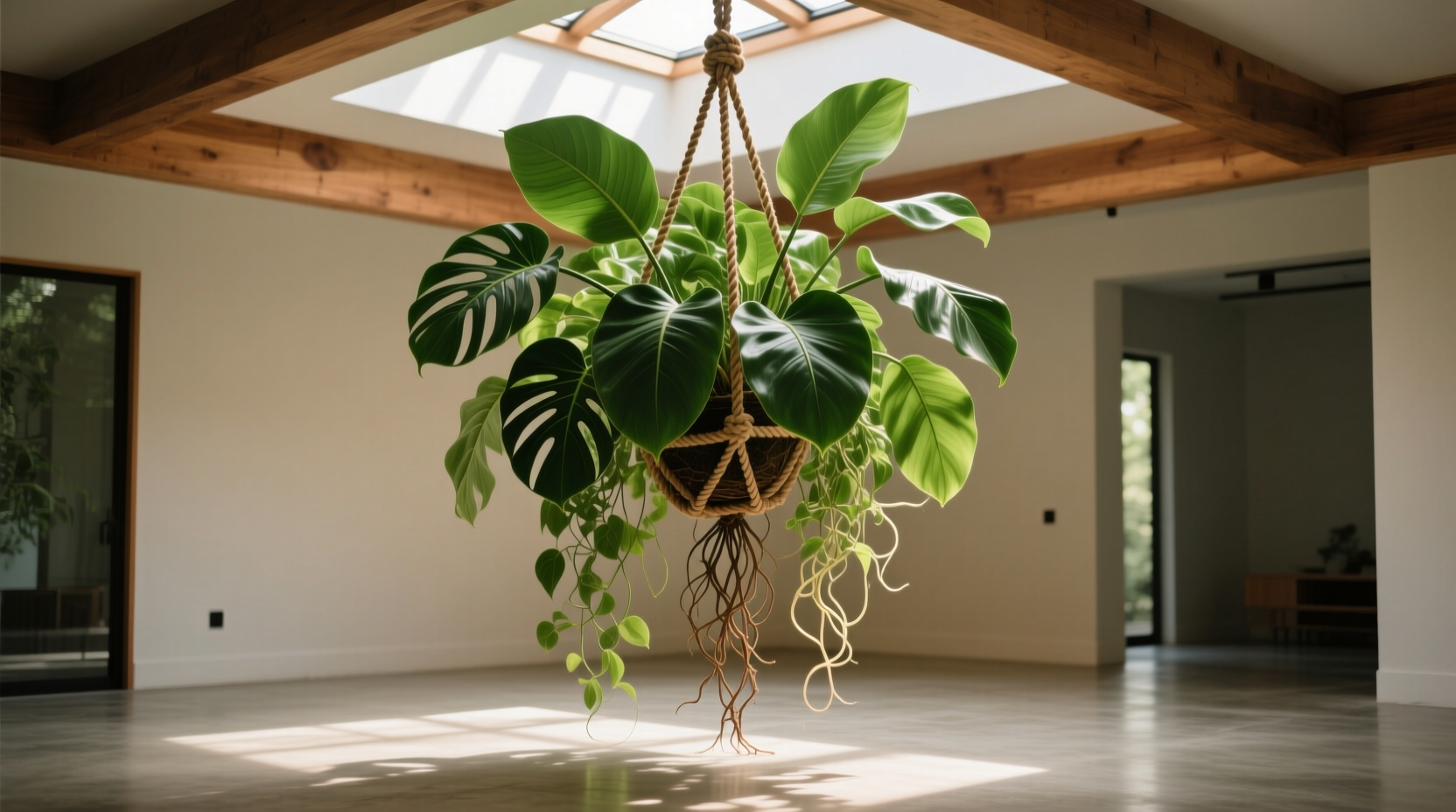large hanging indoor plants