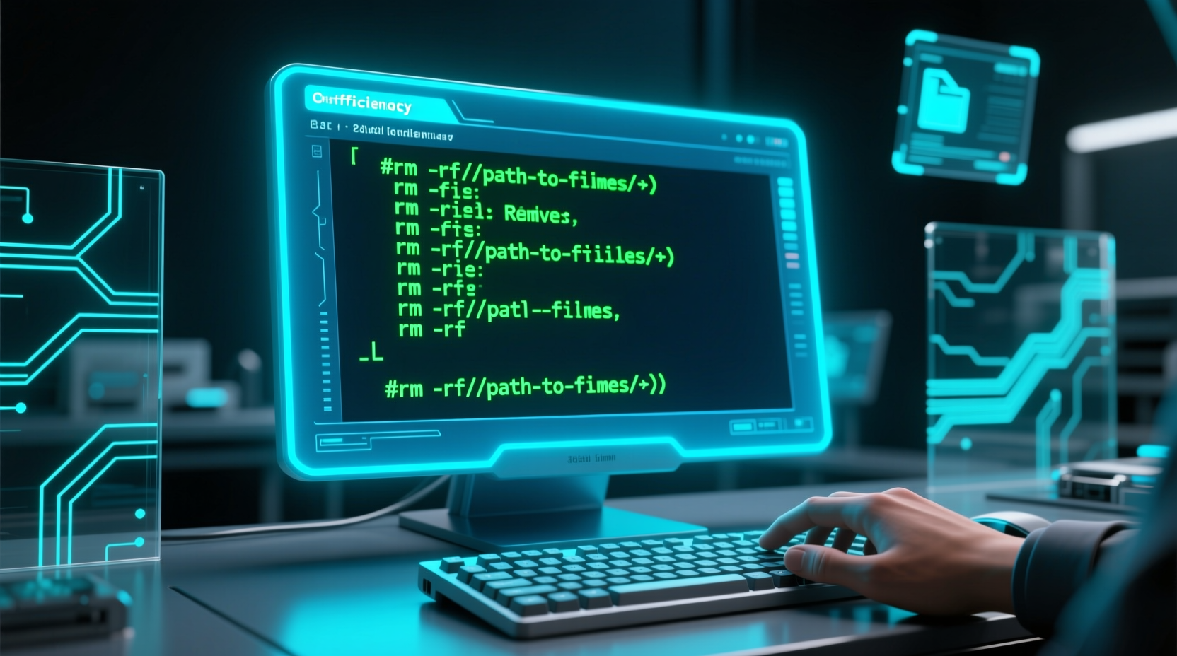 delete batches of files faster with the command line