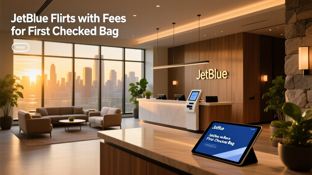 JetBlue Flirts With Fees for First Checked Bags: What Travelers and Hospitality Operators Need to Know