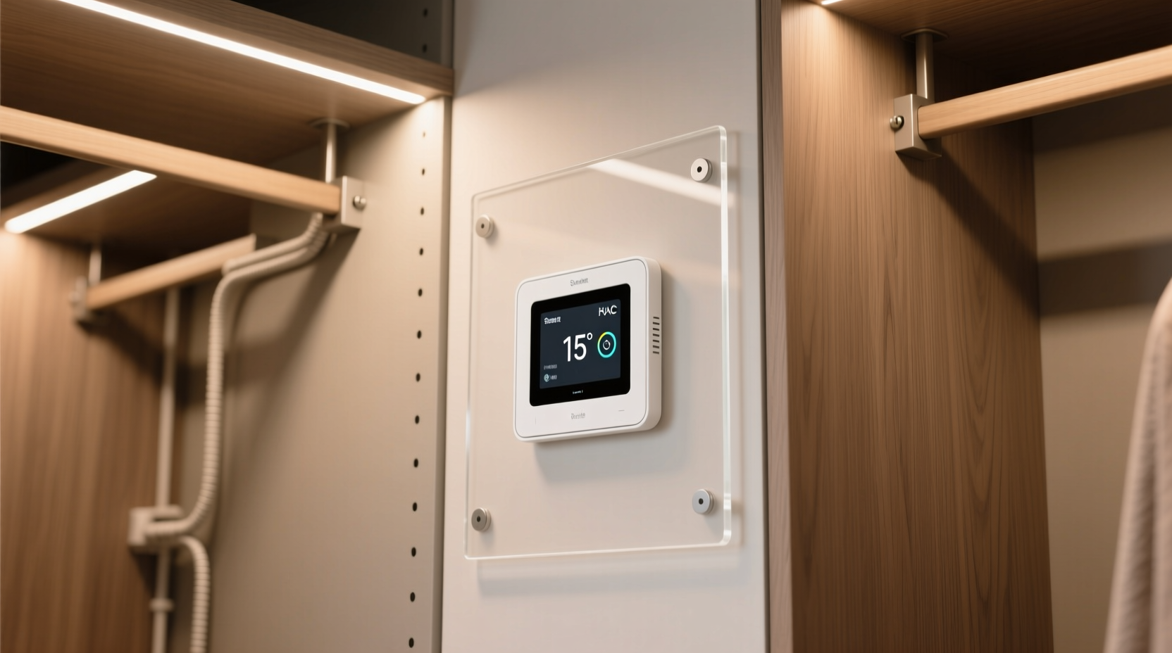 closet organization tips thermostat wall panel integration