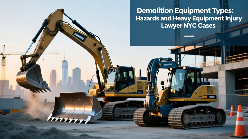 Demolition Equipment Types: Hazards and Heavy Equipment Injury Lawyer NYC Cases