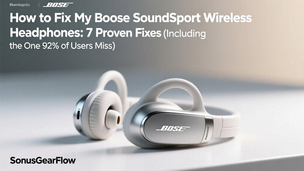 Fix Bose SoundSport Wireless Headphones (2026)