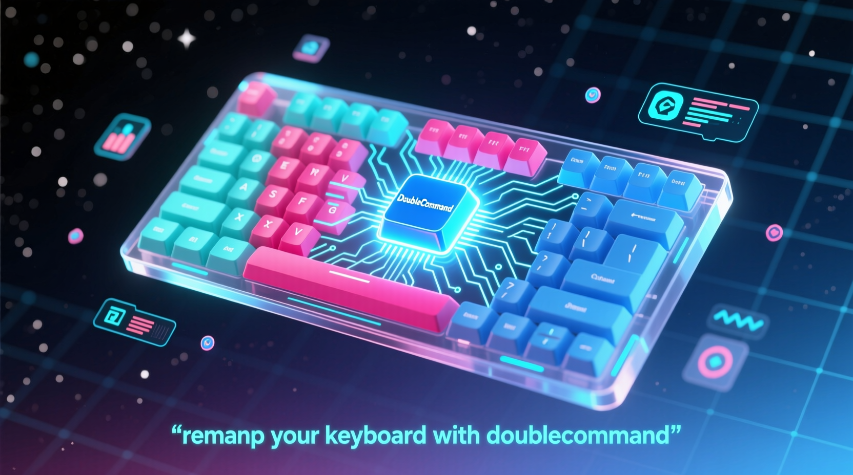 remap your keyboard with doublecommand