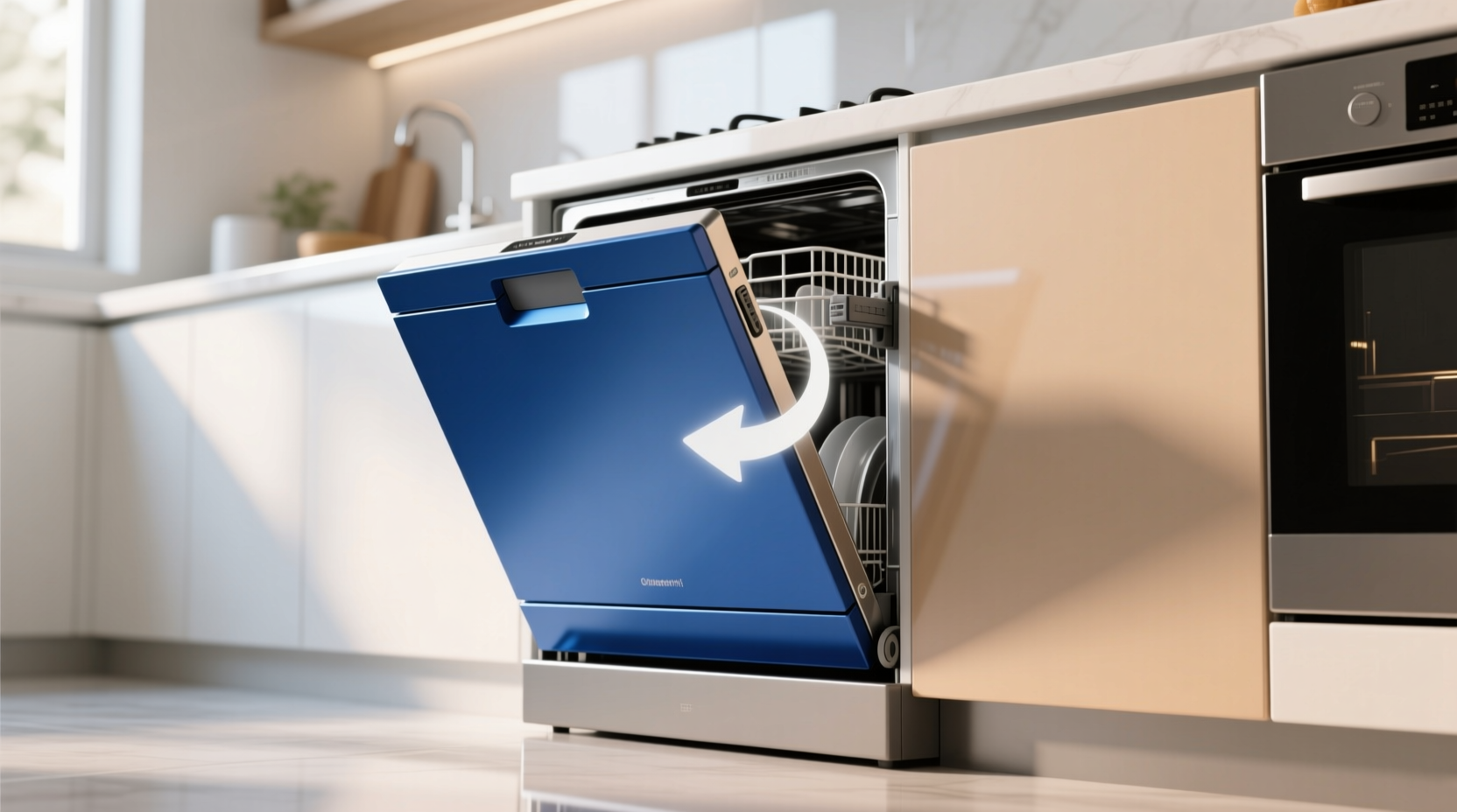 easily change the color of your dishwasher by flipping