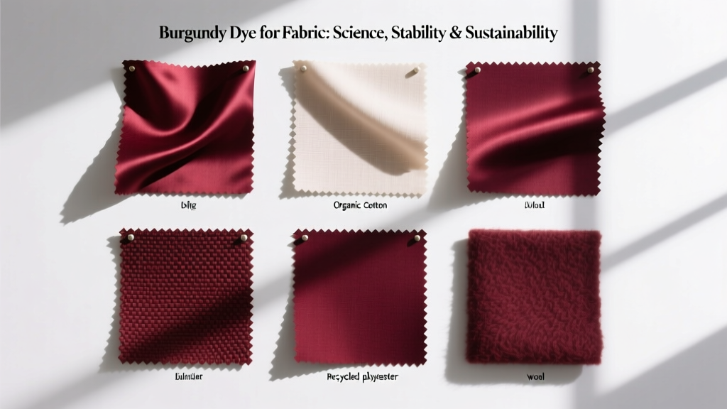 Burgundy Dye for Fabric: Science, Stability & Sustainability