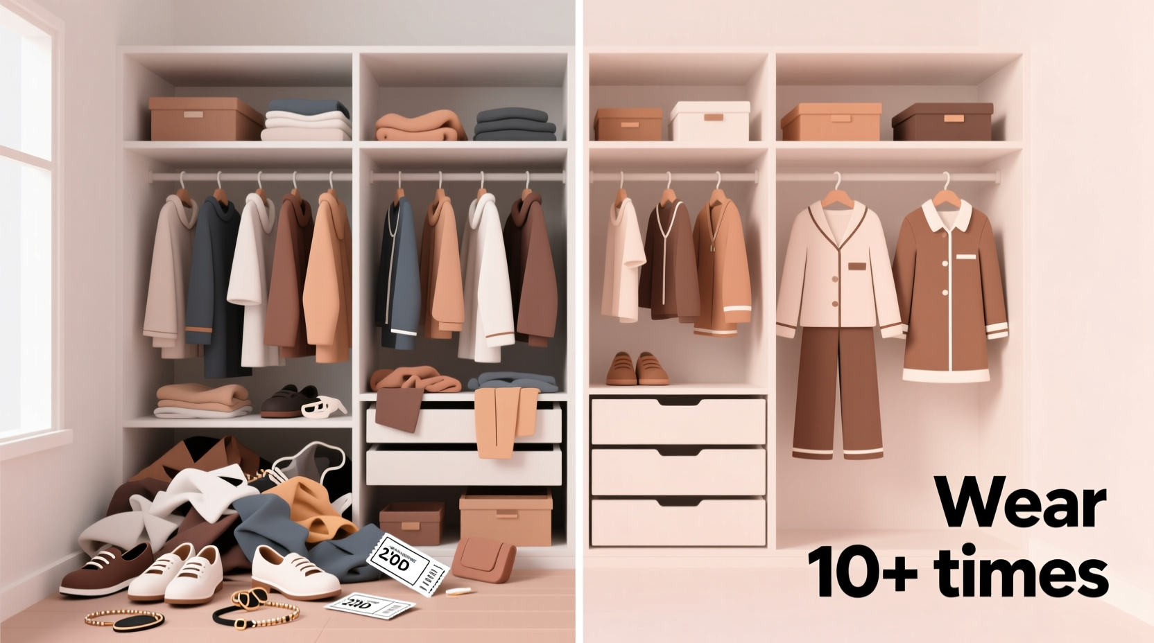 save money by only buying things youll wear out