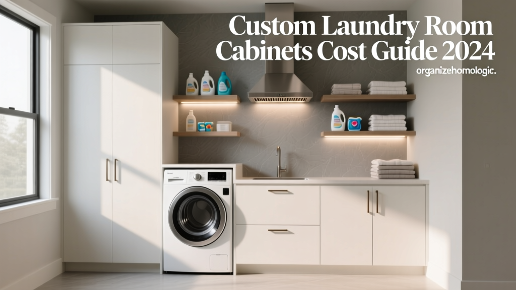 Custom Laundry Room Cabinets Cost Guide 2024