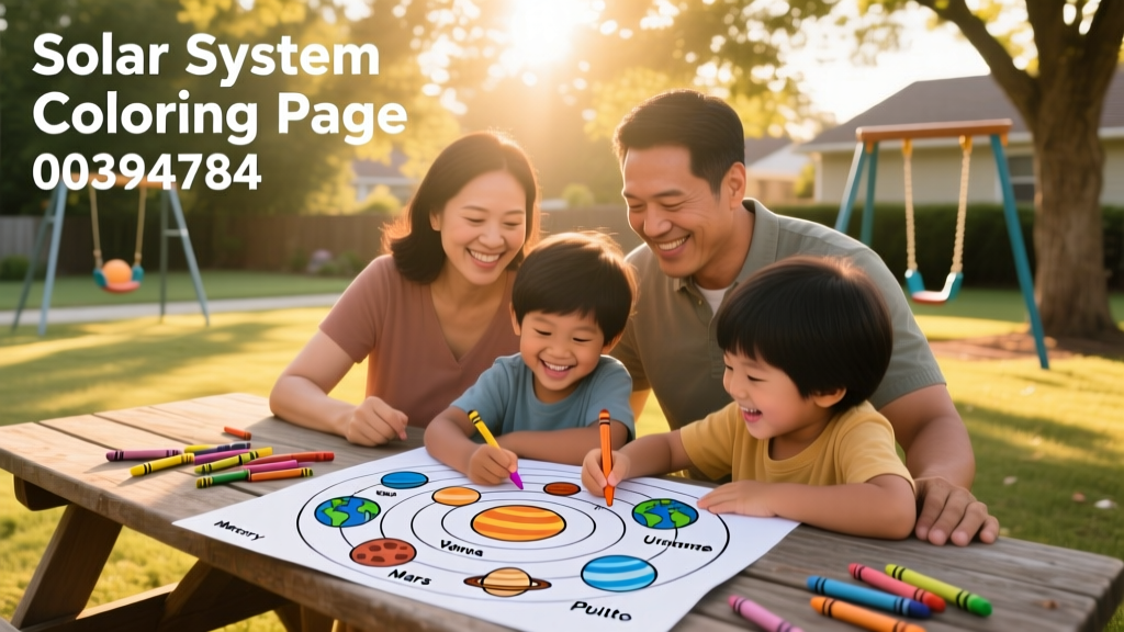 Solar System Coloring Pages_00394784: A Research-Backed Tool for Parent-Child Learning and Emotional Regulation
