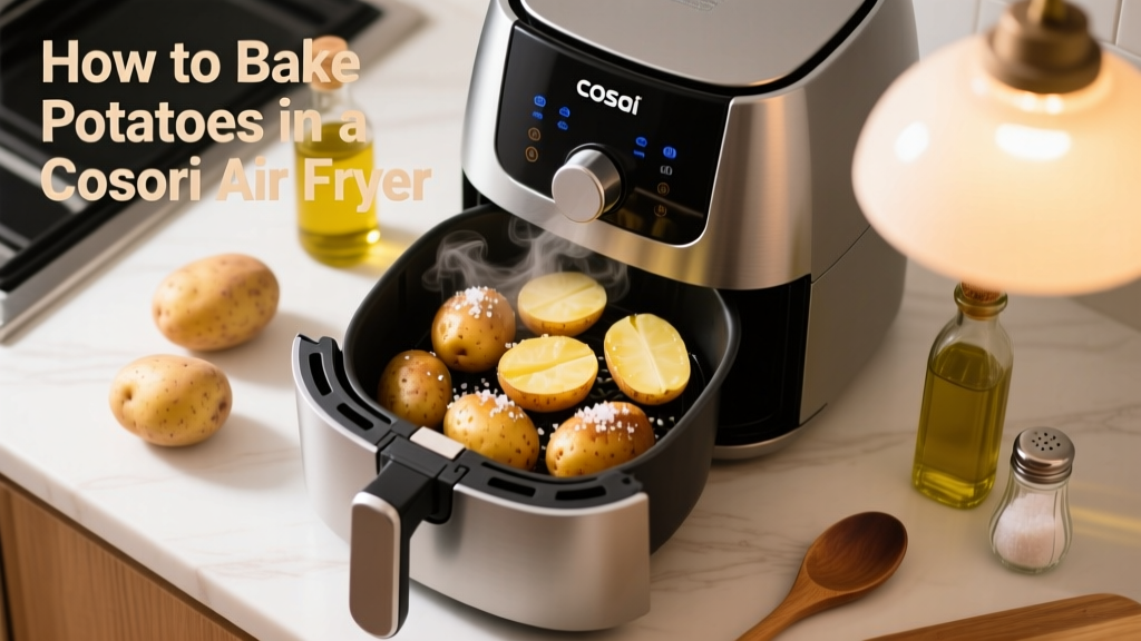 How to Bake Potatoes in a Cosori Air Fryer (Crispy & Tender!)