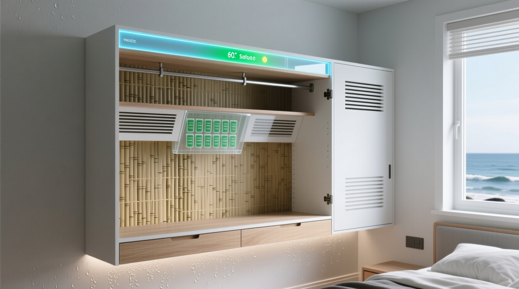 closet humidity monitor coastal mold prevention