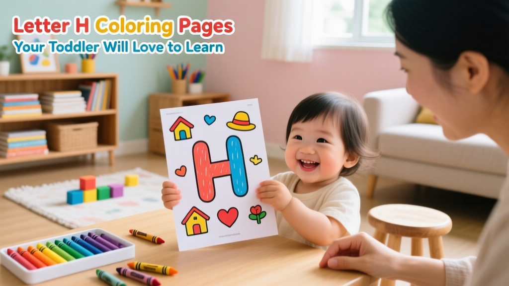Letter H Coloring Pages Your Toddler Will Love To Learn Color — Fun, Educational & Developmentally Smart Printables