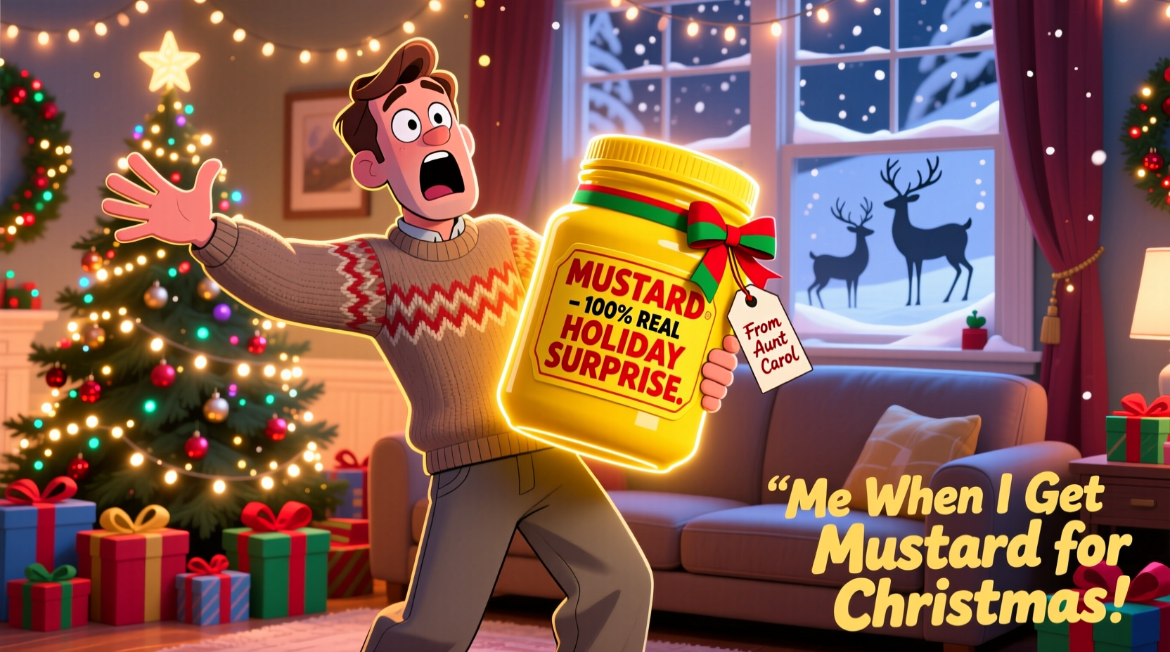me when i get mustard for christmas