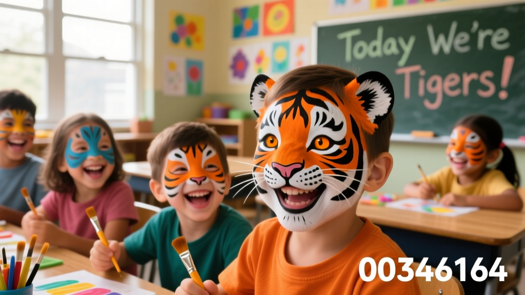 Cute Tiger Face Paints for Kids: Safety, Developmental Benefits, and Practical Application Tips