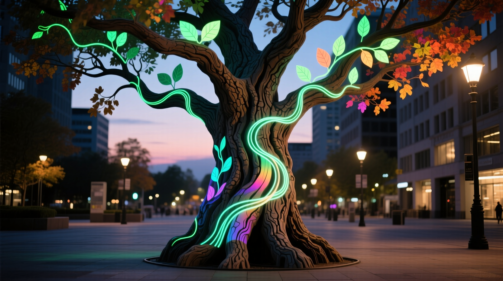 do projection mapping systems work on fake trees for animated effects