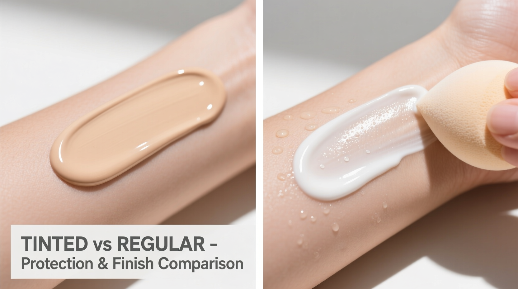 tinted sunscreen vs regular which gives better protection and finish