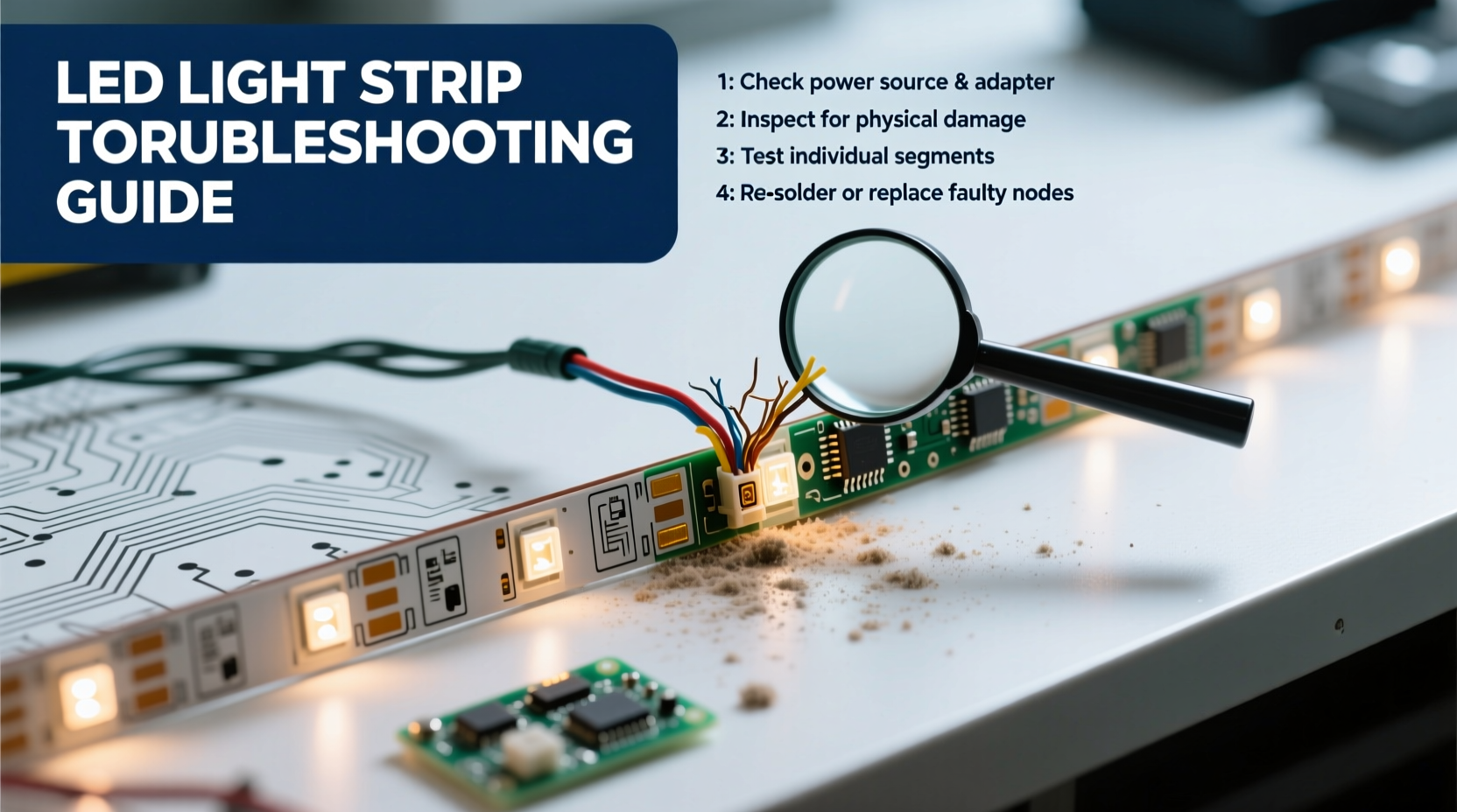 why is my led christmas light strip not working after storage troubleshooting tips