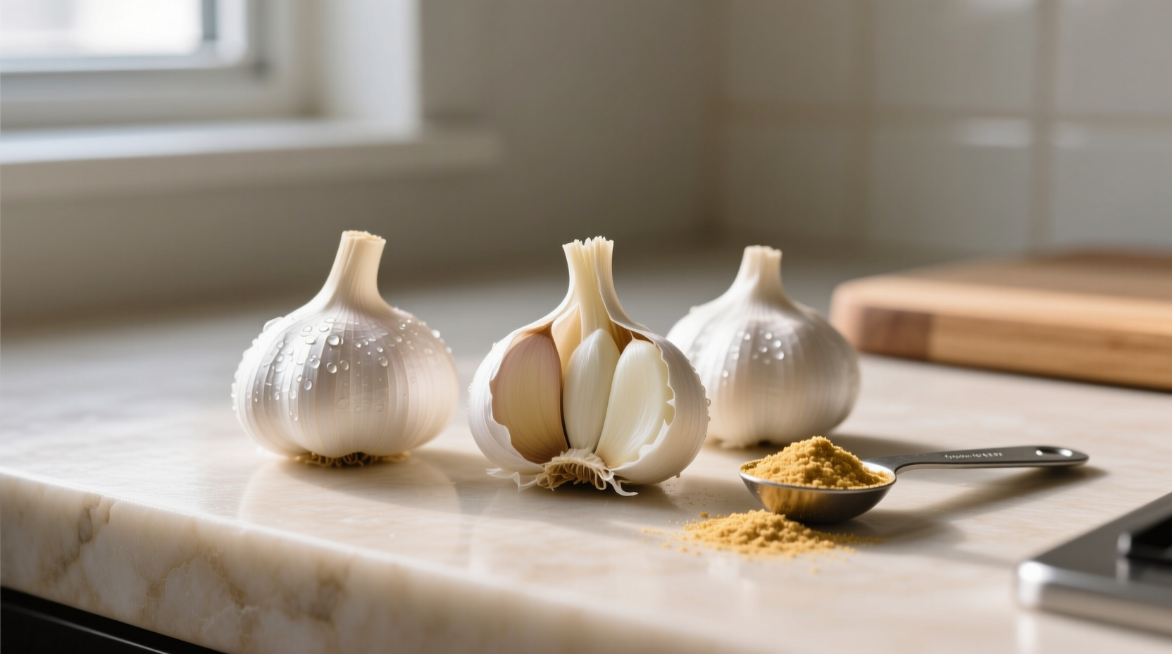 Winter cooking comparison: garlic powder versus minced for 3-clove substitution in stews