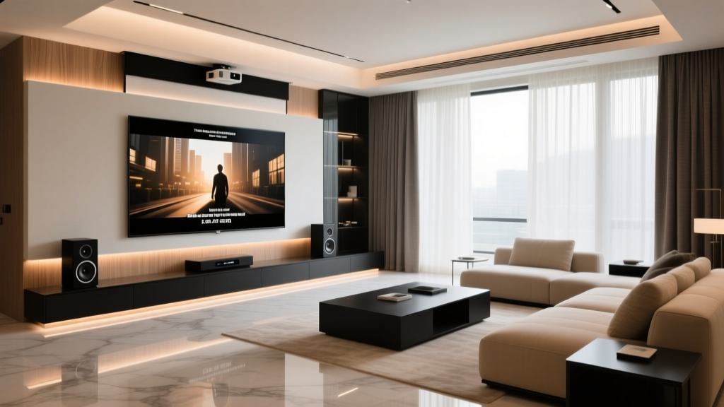 The Ultimate Luxury Smart Living Room and Home Theater Setup
