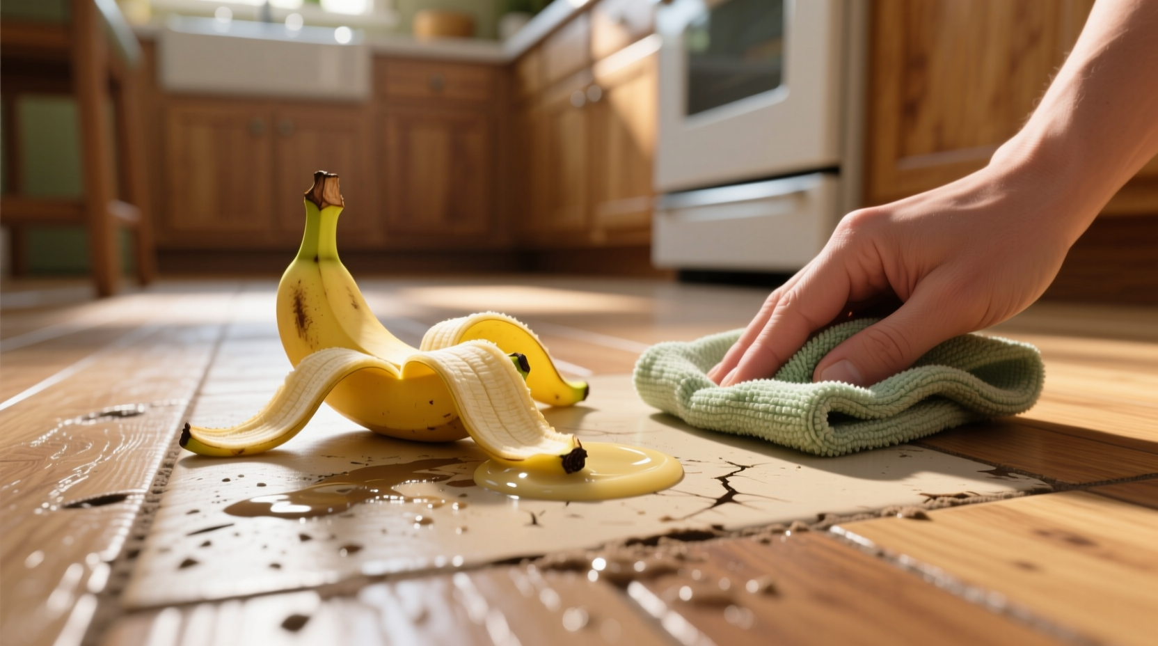 eco friendly cleaning tips banana peel scuff removal
