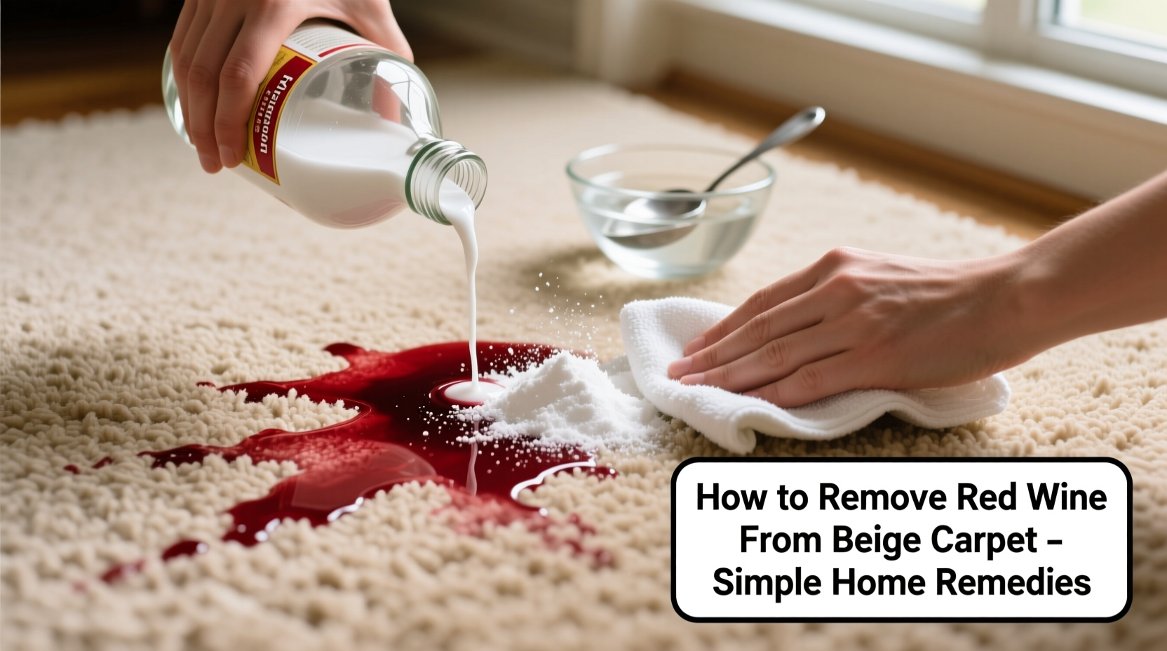 how to get red wine out of a beige carpet simple home remedies