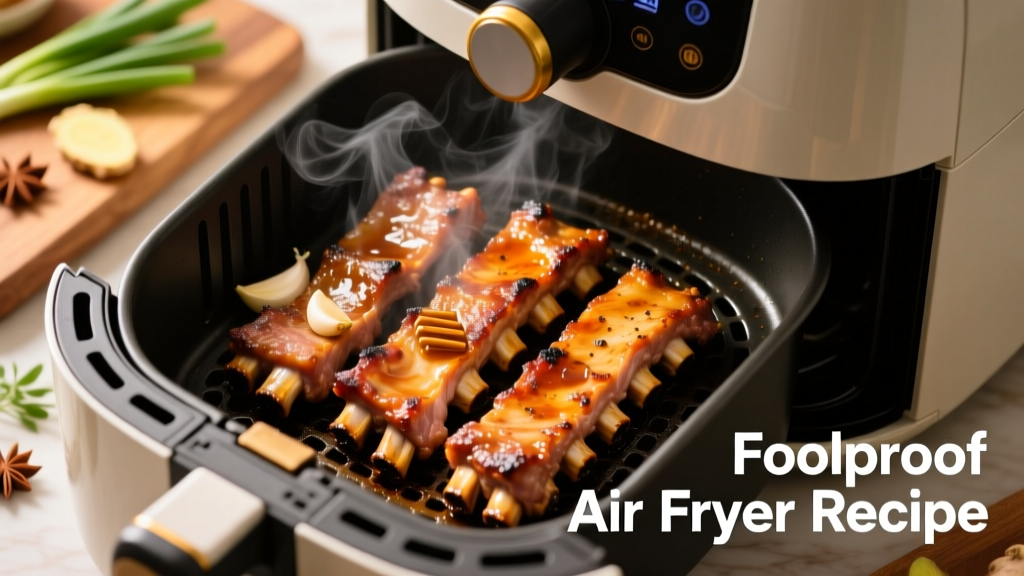 Crispy Juicy Boneless Pork Ribs in Air Fryer