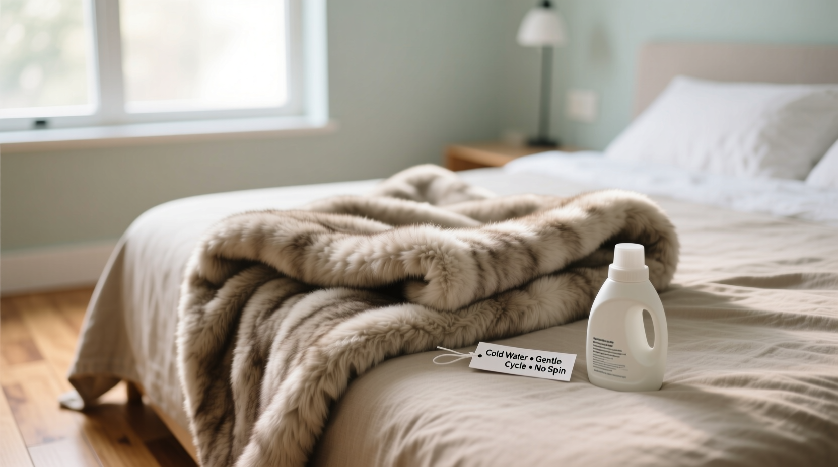 how to wash faux fur throws without matting