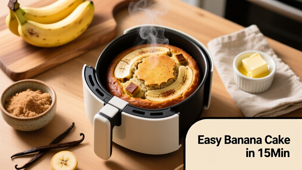 Easy Air Fryer Banana Cake (15-Min Prep, 30-Min Cook!)