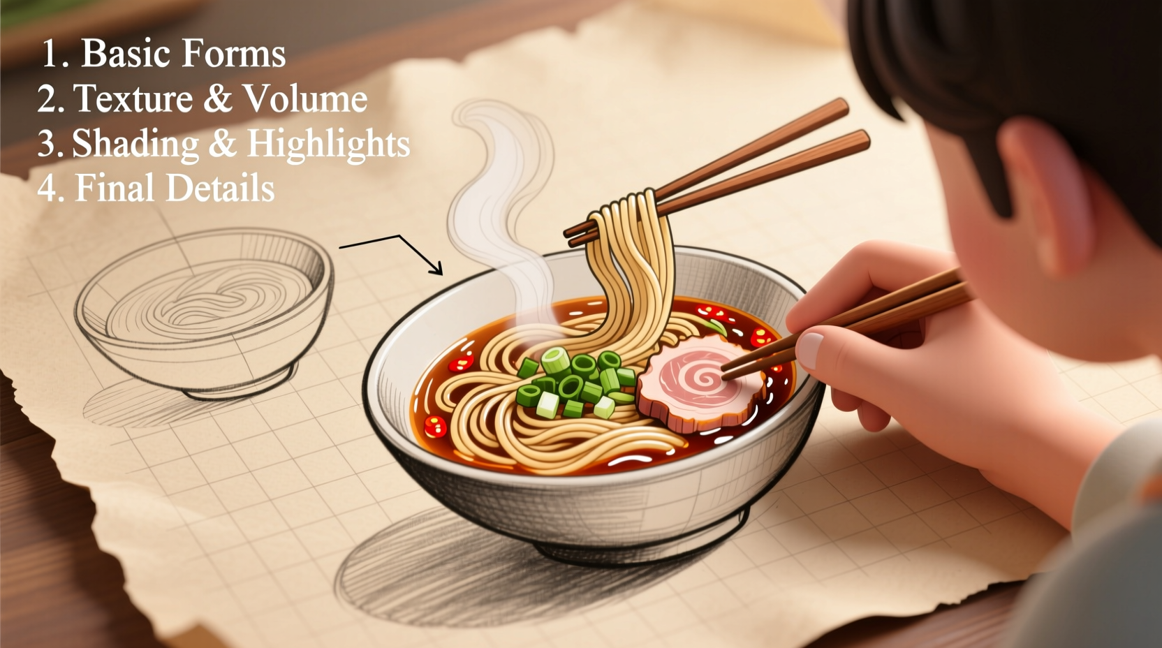 How to Draw Food: Step-by-Step Techniques for Realistic Results