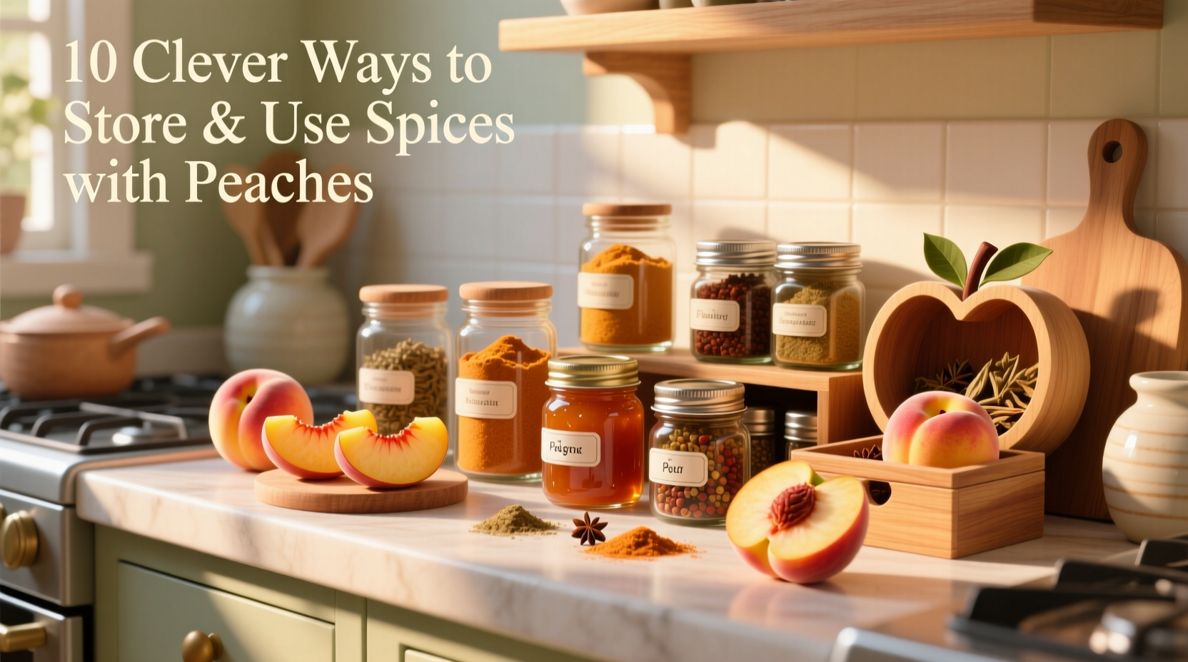 10 clever ways to store and use spices with peaches