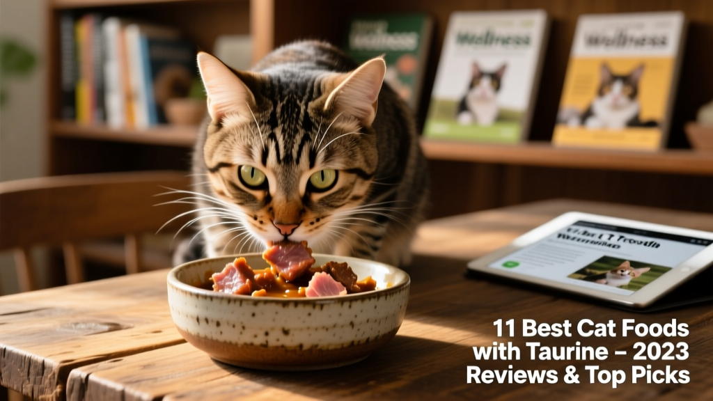 Close-up of a cat eagerly eating from a ceramic bowl filled with moist, meaty cat food