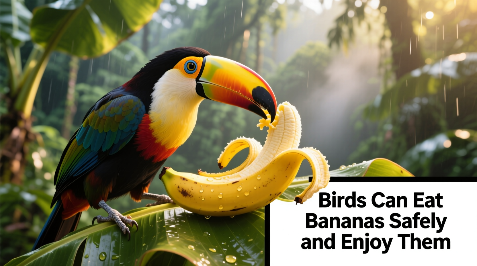 do birds eat bananas