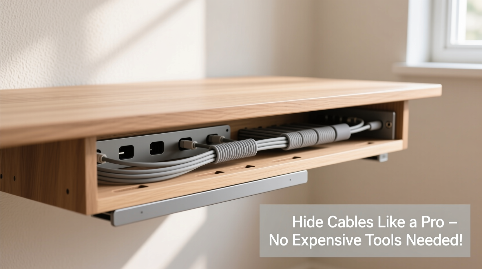 how to hide cables neatly without buying expensive organizers